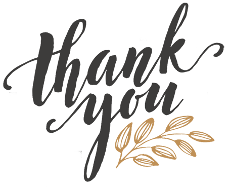 Thank you PNG transparent image download, size: 455x369px