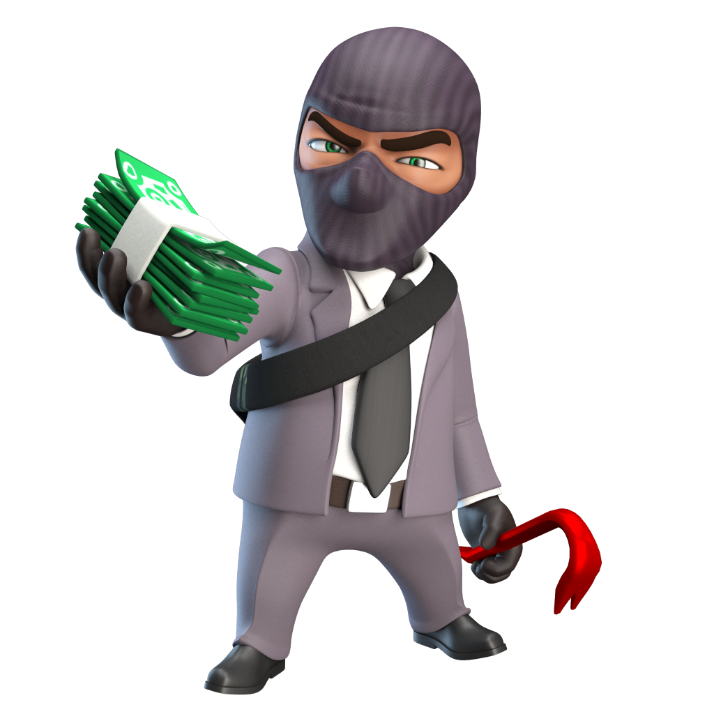 Thief, robber PNG transparent image download, size: 1024x1024px