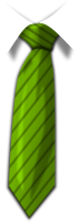 Green tie PNG image