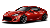 Red Toyota GT86 PNG image, free car image