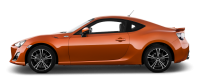 Orange Toyota GT86 PNG image, free car image