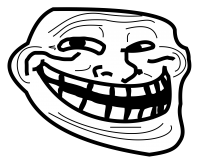 Trollface PNG transparent image download, size: 1639x1329px