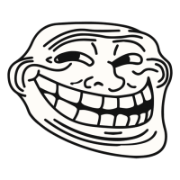 Trollface PNG transparent image download, size: 1060x984px