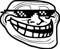 Trollface PNG transparent image download, size: 1060x984px