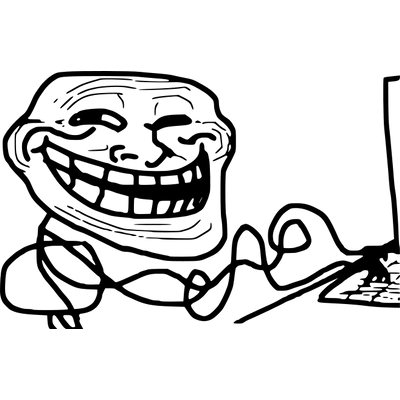 Trollface PNG transparent image download, size: 1333x1091px