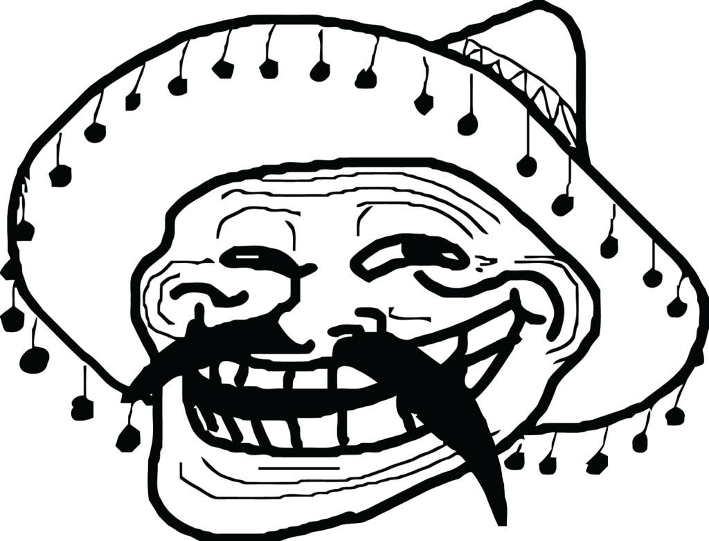 Trollface PNG transparent image download, size: 1600x1600px