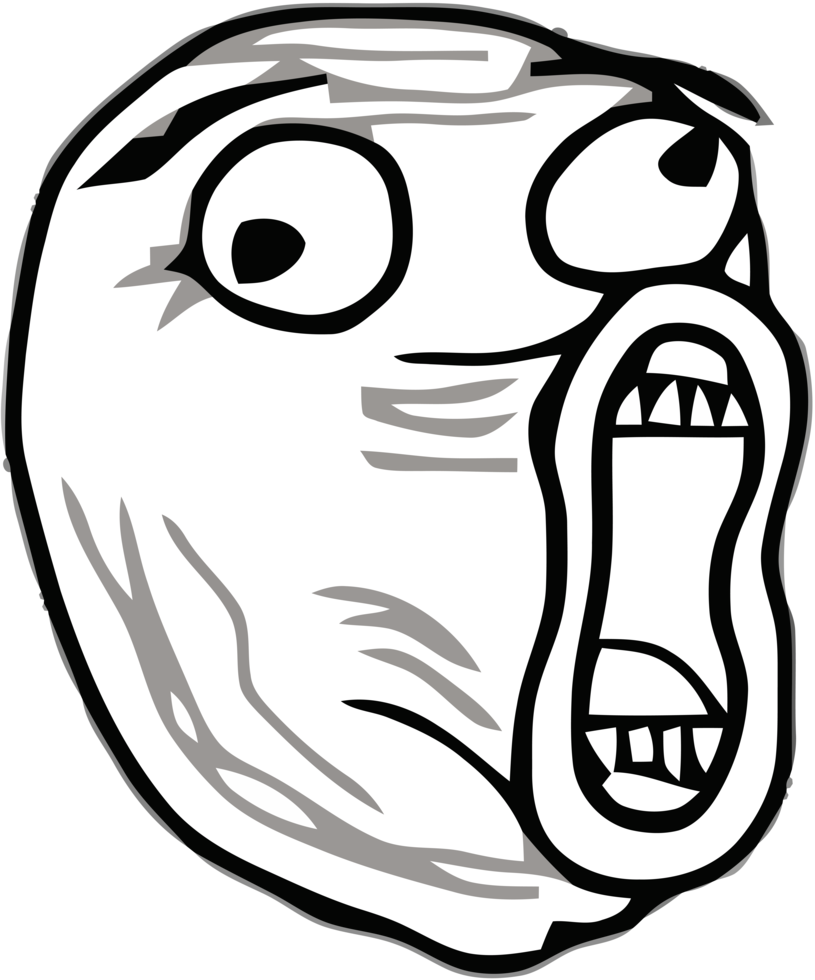 Trollface PNG transparent image download, size: 400x400px