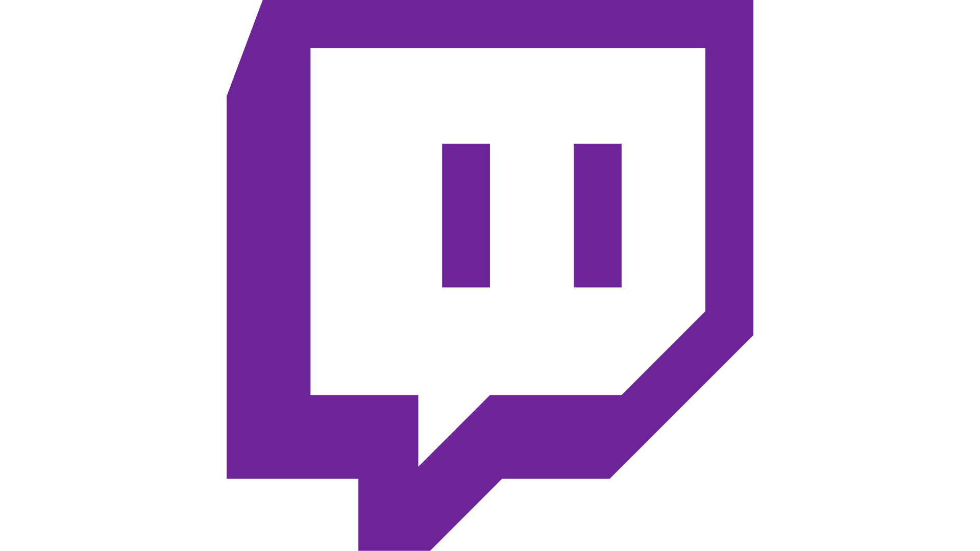 Twitch logo PNG transparent image download, size: 2000x1235px