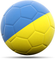 Ukraine football ball PNG