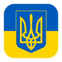 Ukraine trident flag PNG