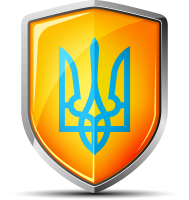 Ukraine trident shield PNG
