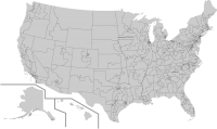 Mapa de estados unidos PNG