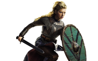 Viking woman PNG