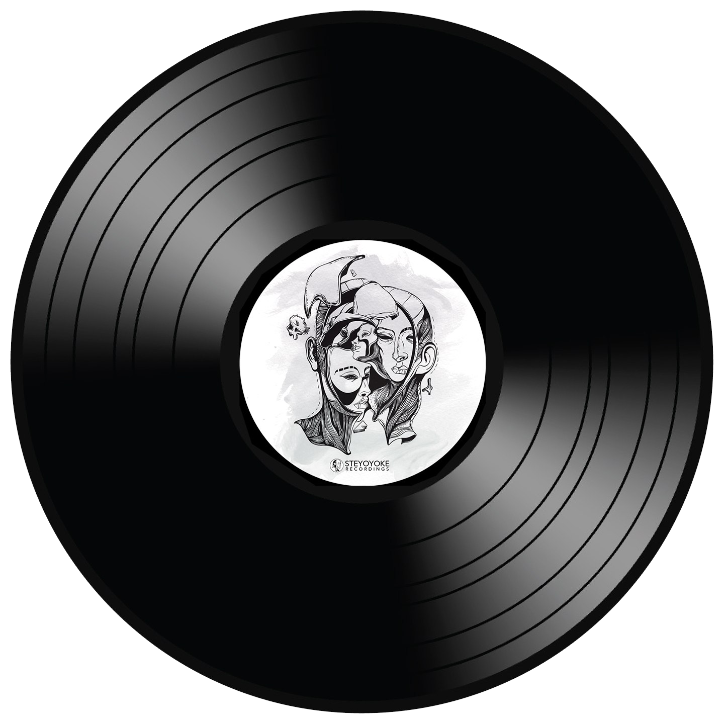 Vinyl record PNG transparent image download, size 1440x1440px