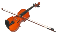 Скрипка и смычок PNG