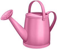 Pink watering can PNG