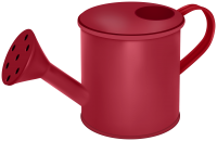 Watering can red PNG