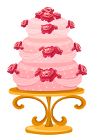 Pastel de bodas PNG
