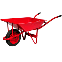 Wheelbarrow PNG picture red