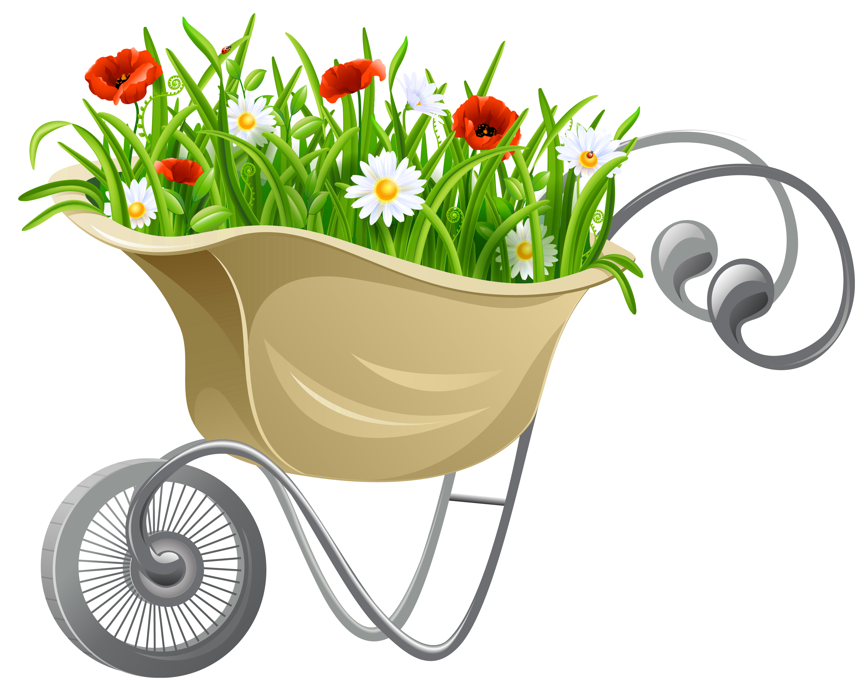 Wheelbarrow picture PNG