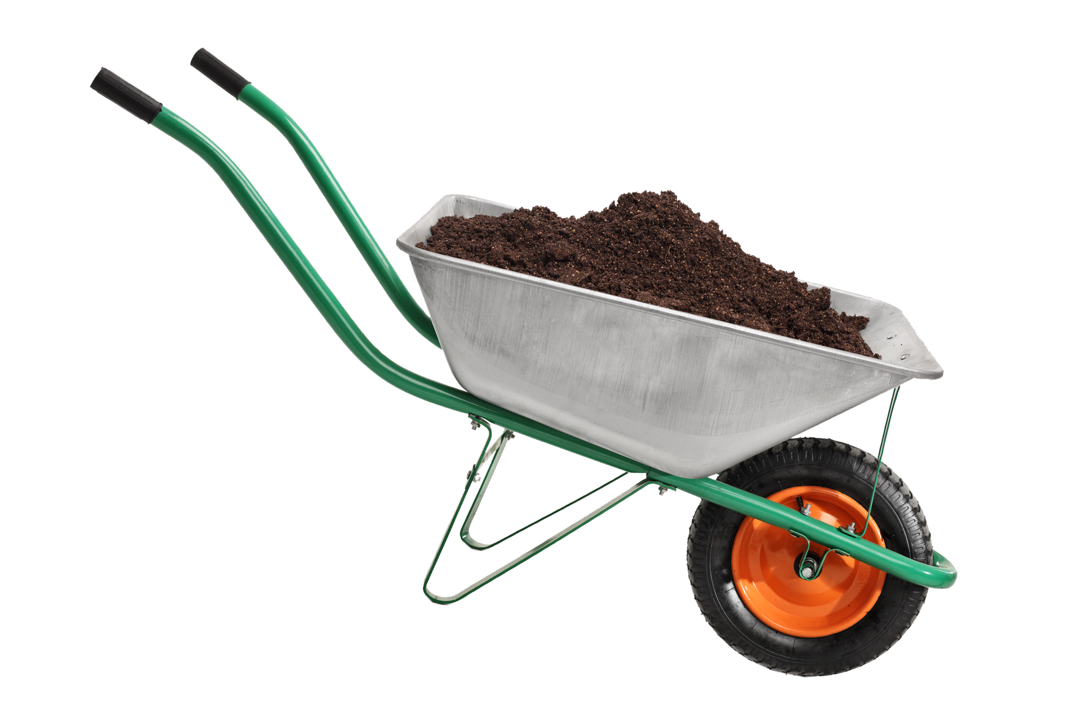 Wheelbarrow with earth inside PNG transparent image download, size ...