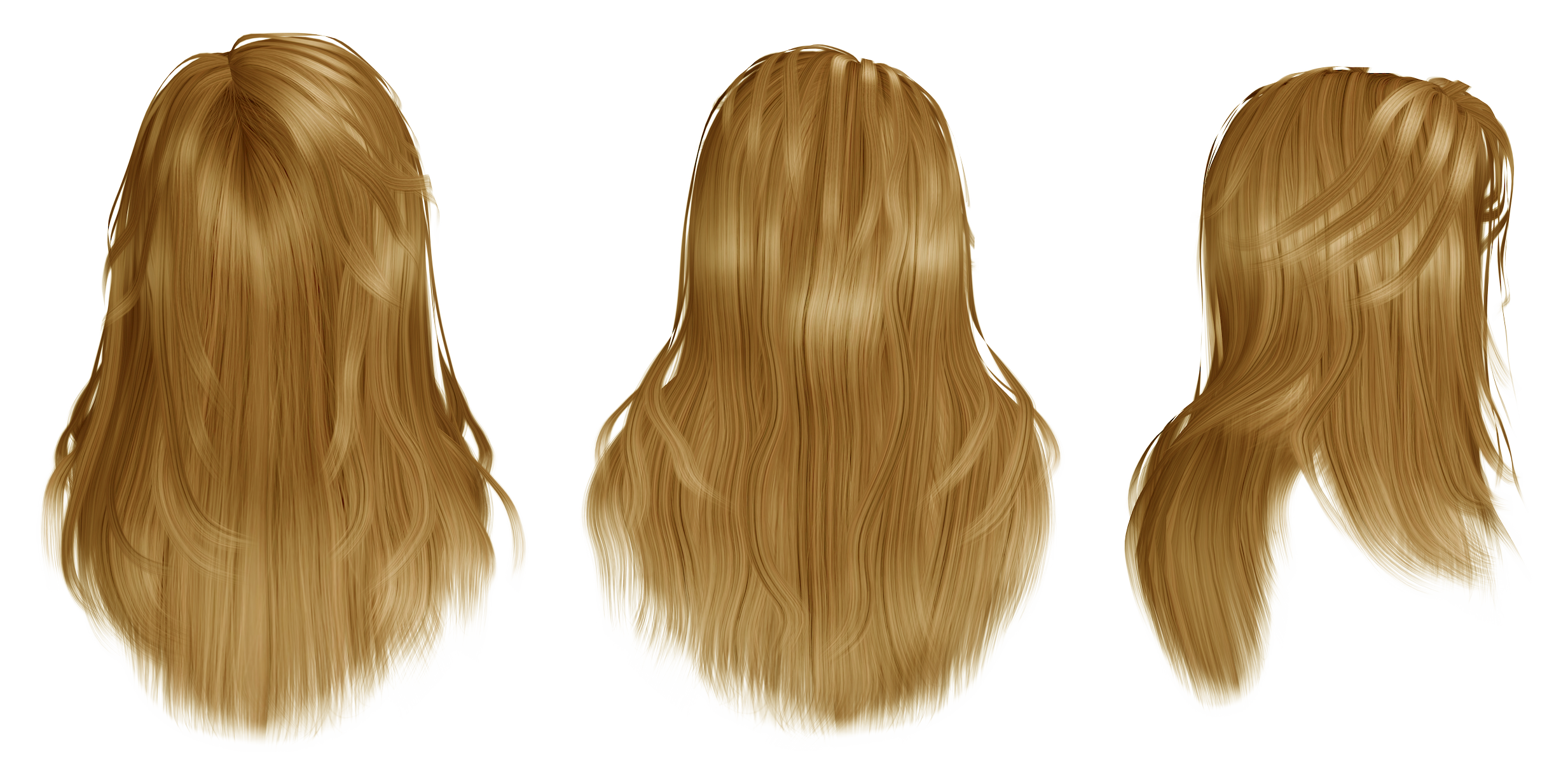 Hair wig PNG transparent image download, size: 2466x1231px