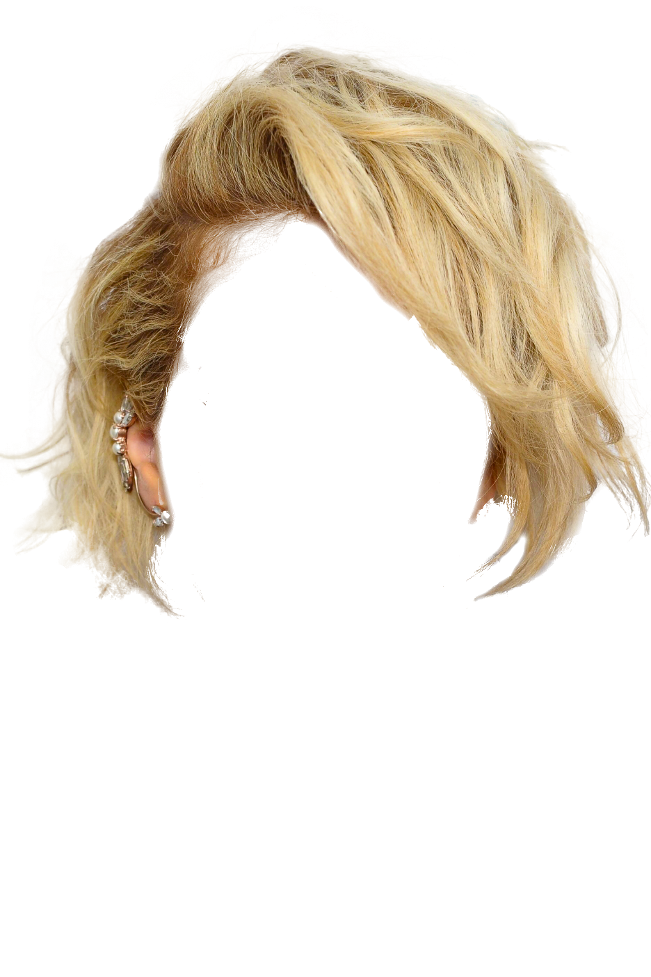 Hair wig PNG transparent image download, size: 936x1405px