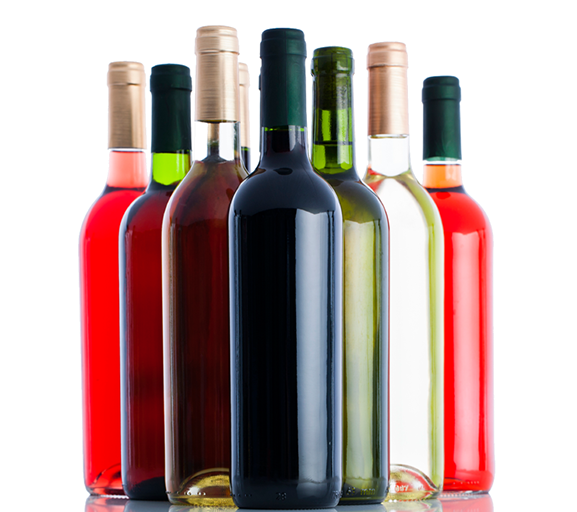 Wine bottles PNG image