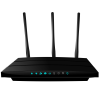 Wireless Wi-Fi router PNG