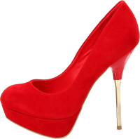 Red women shoe PNG image
