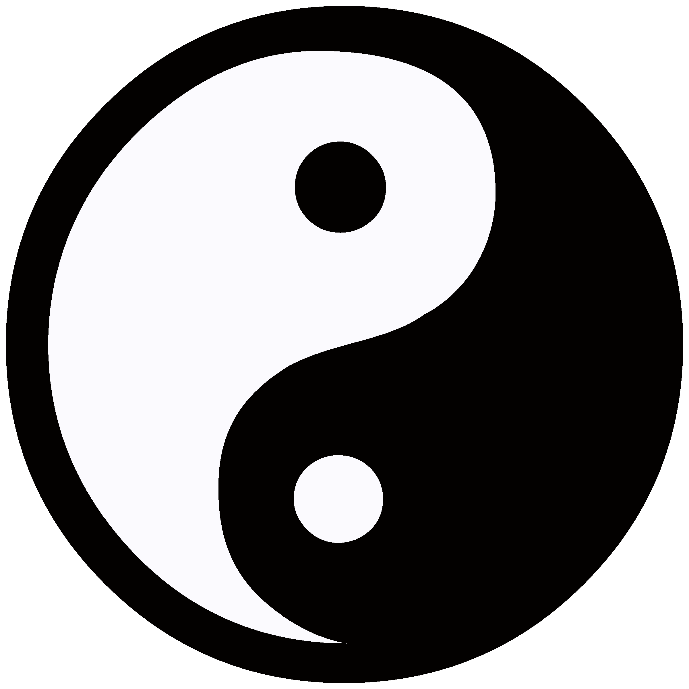 Yin and yang PNG transparent image download, size: 958x958px