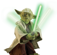 Yoda with sword PNG