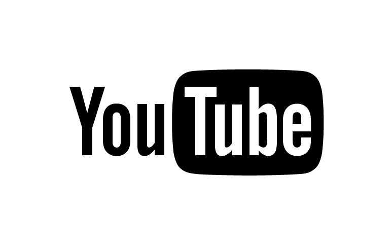 black youtube logo