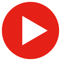 Youtube button PNG round picture