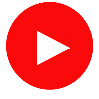 round Youtube button PNG