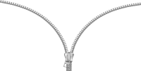 open zipper PNG image